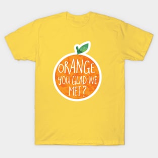 ORANGE you glad we met? T-Shirt